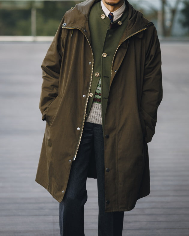 先見せエスエス〜〈Barbour〉フーデッドハンティング〜｜BEAMS F