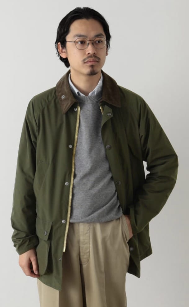 Barbour BEAMS F別注 BEDALE SL 2レイヤー ジャケット