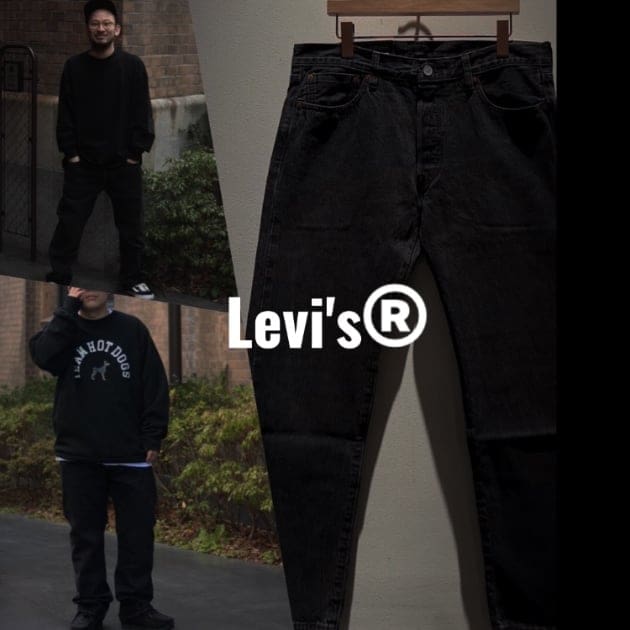 Levi’s × BEAMS 501 Black DENIM W36 L28