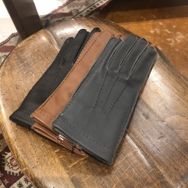 MAZZOLENI〉×〈BEAMS F〉deerskin leather glove ｜ビームスF