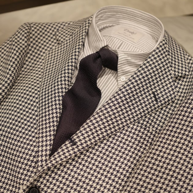 BEAMS F FOX BROTHERS ハウンドトゥース ジャケット 46 気になる新入荷 ＜FOX BROTHERS＞のハウンドトゥースジャケット