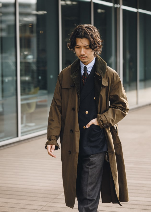 Barbour × BEAMS F / 別注 WHITLEY トレンチコート |