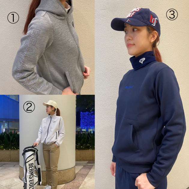 BEAMS GOLF ビームスゴルフ レディースM ボーダージップブルゾン BEAMS GOLF（ビームス ゴルフ）のレディースのブルゾン通販
