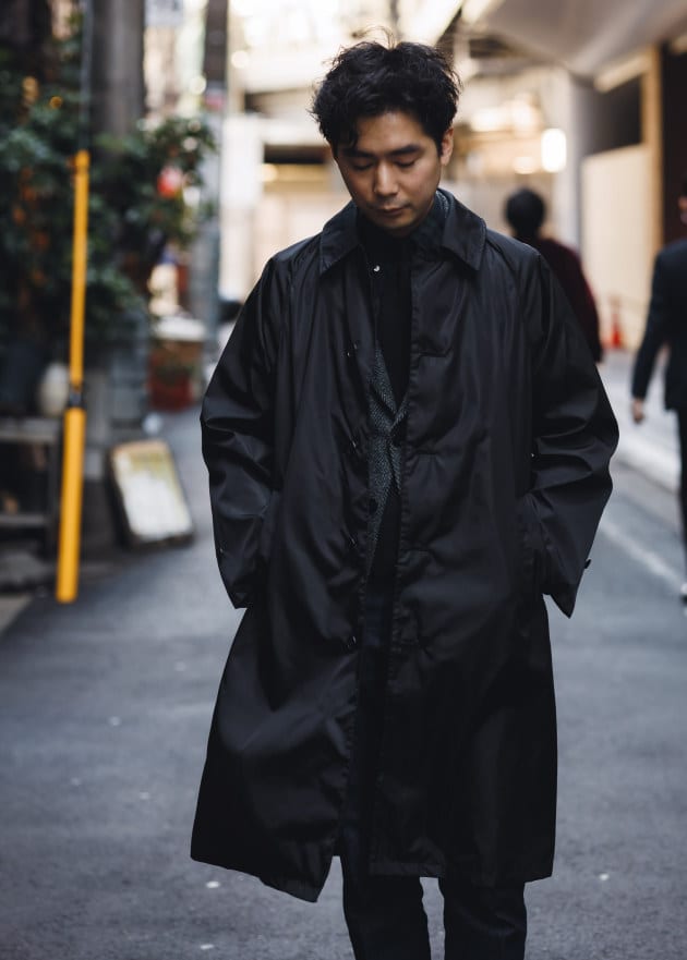 AURALEE×BEAMS ステンカラーコート　ブラック　タグ付き　サイズ5