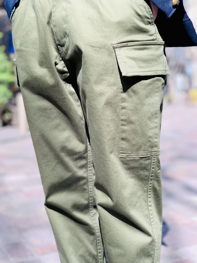 01-5260RIP -76- 6-Pocket Cargo Trousers - Slim Fit - Olive