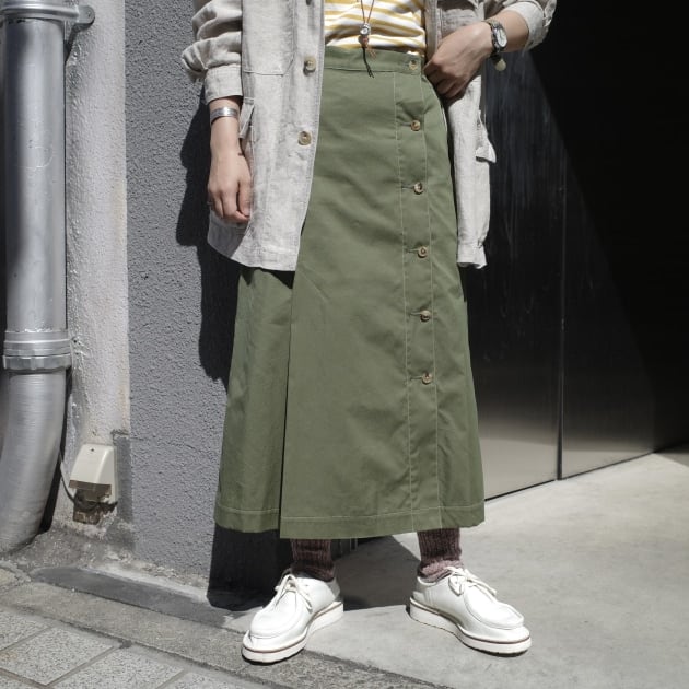 Military Wrap Skirt”－HAVERSACK × fennica－｜fennica