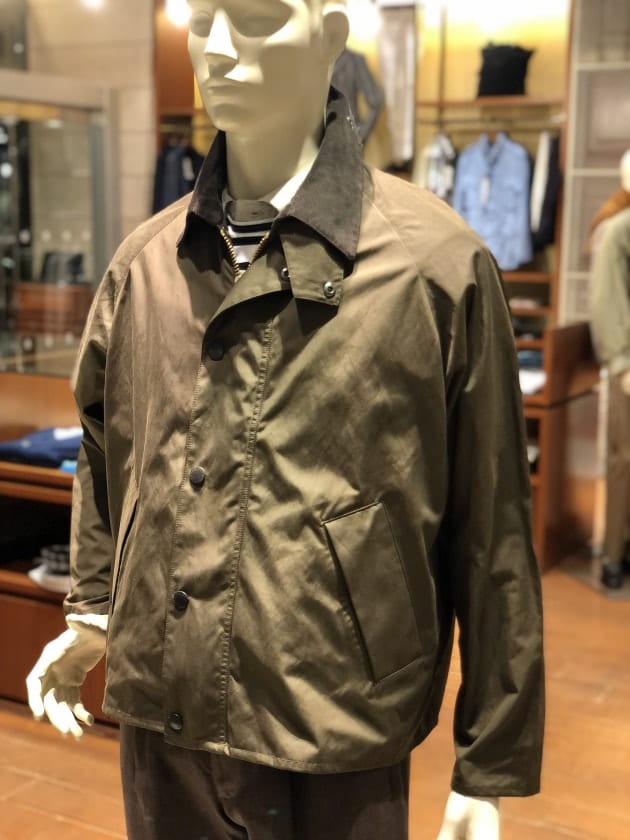 独特の上品 Barbour × BEAMS F / TRANSPORTピーチドコットン 38