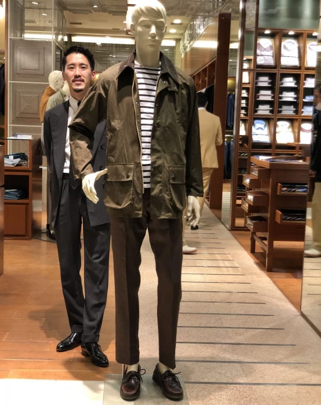 Barbour × BEAMS F 別注 BEDALE CLASSIC FIT-