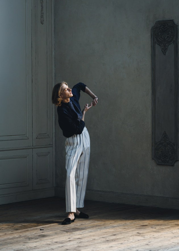 nomiamo〉リネンコットンカーディガン｜Brilla per il gusto