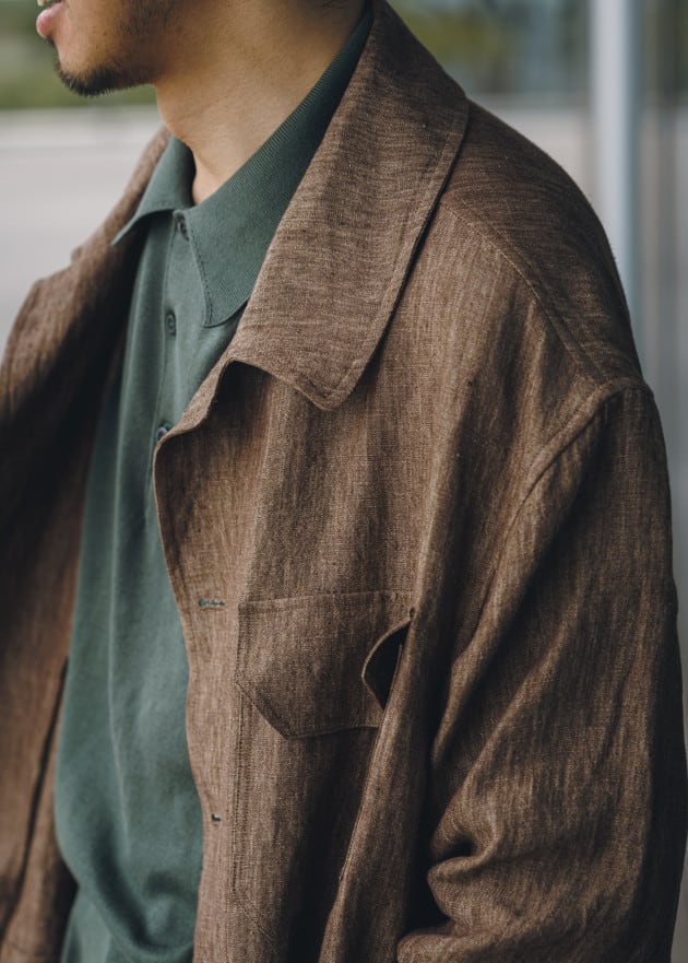 通販企業 ENGINEERED GARMENTS バンドカラー カバーオール メンズ