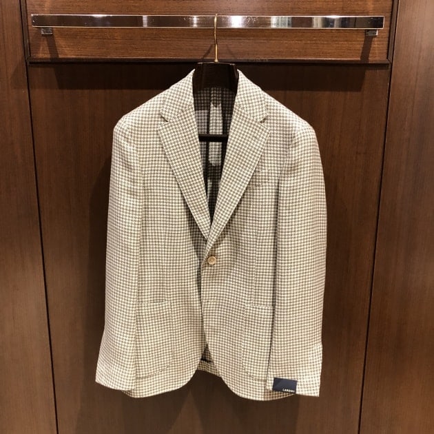 LARDINI＞ウールリネンハウンドトゥースジャケット｜ビームス 立川｜BEAMS