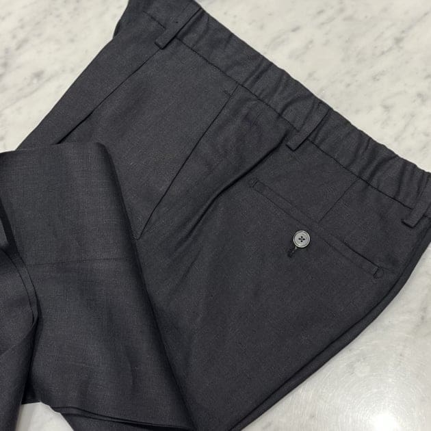 BRIGLIA 1949 / ISOLA 1プリーツ リネン イージーパンツ BRIGLIA1949【ブリリア1949】ワンプリーツ イージーパンツ