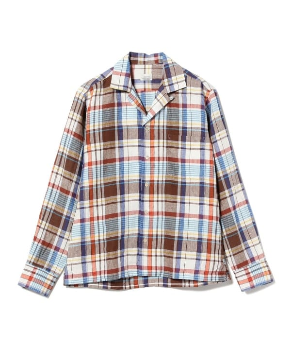 ALESSANDRO GHERARDI〉plaid open collar shirt ｜ビームスF