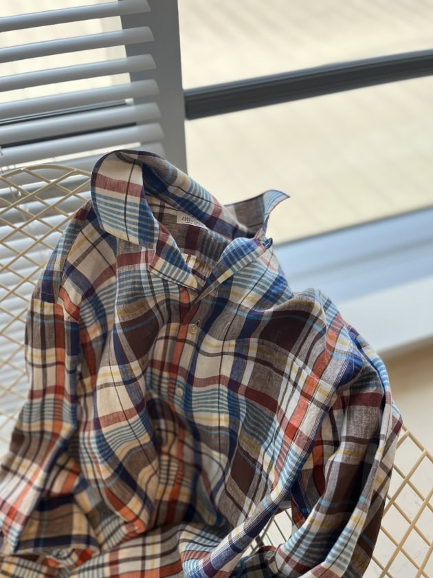 ALESSANDRO GHERARDI〉plaid open collar shirt ｜ビームスF