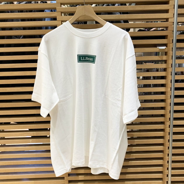 L.L.Bean×BEAMS Bean's GreenLabel Print-TWhiteBeagleサイズ