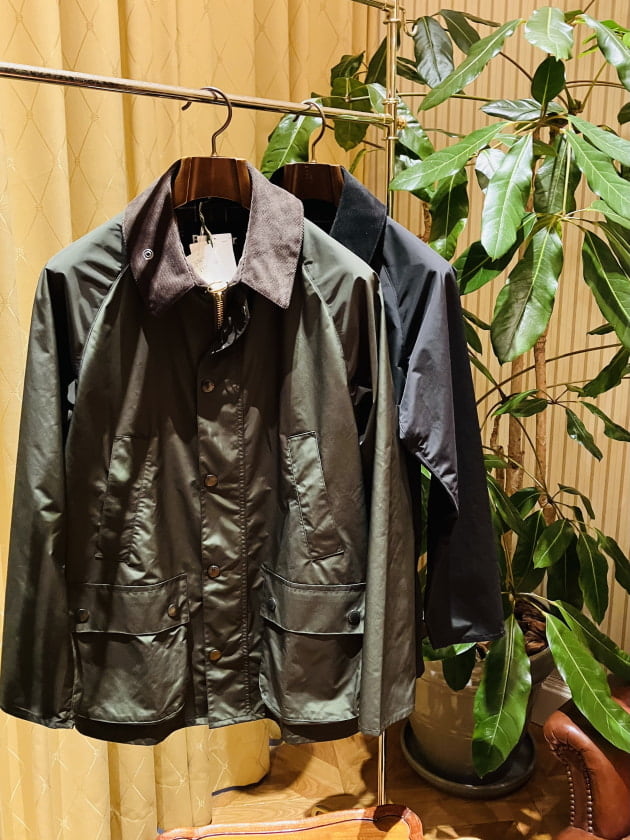 Barbour × BEAMS F / 別注 BEDALE CLASSIC FIT ポリエステル