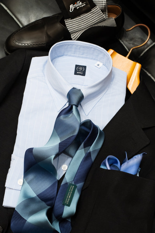 ブラックリネンウールスーツ＜Brilla per il gusto＞＜DORMEUIL