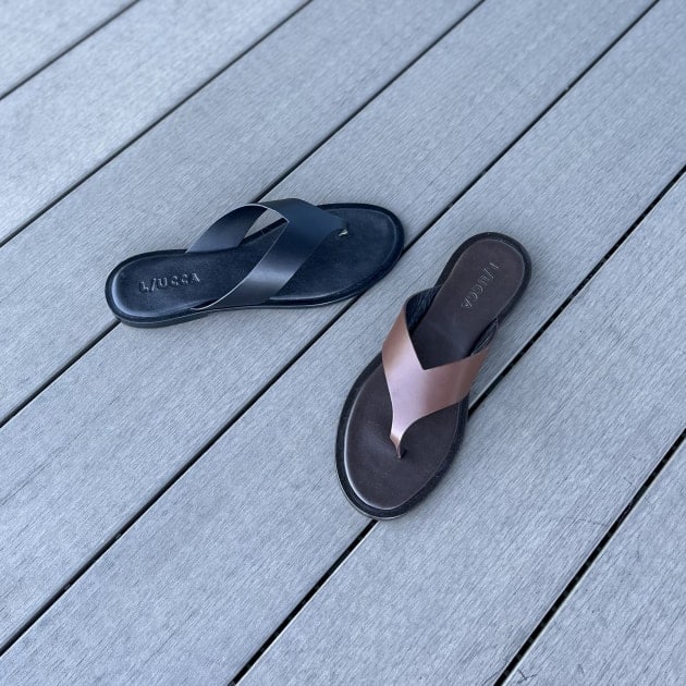 L/UCCA × BEAMS F〉leather beach sandals ｜ビームスF