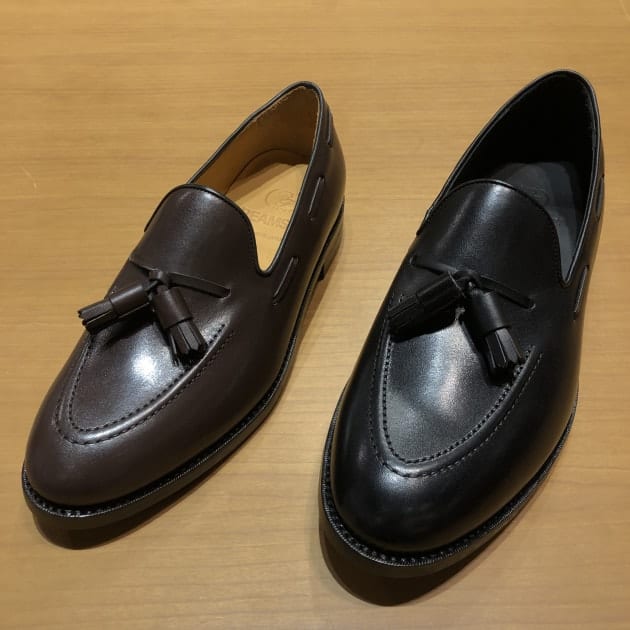 BEAMS F＞と＜CROCKETT&JONES＞ タッセルスリッポンのフィッティング