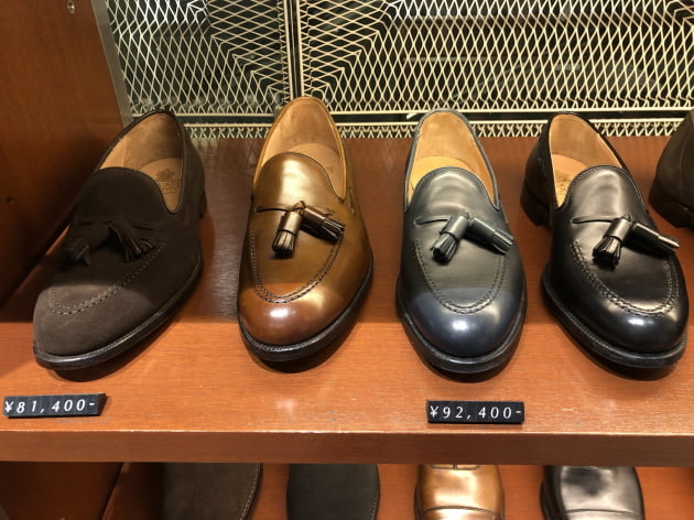 BEAMS F＞と＜CROCKETT&JONES＞ タッセルスリッポンのフィッティング