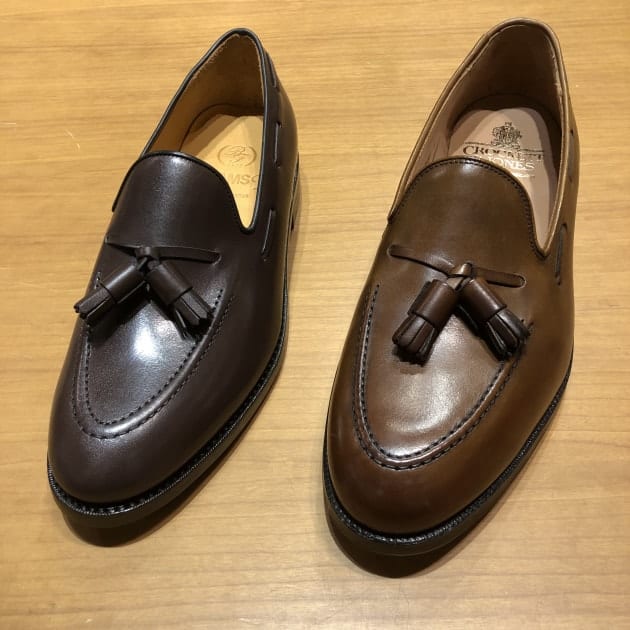 BEAMS F＞と＜CROCKETT&JONES＞ タッセルスリッポンのフィッティング