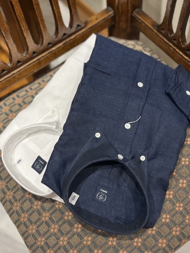 〈BEAMS F〉linen BD shirts