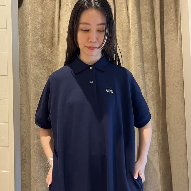 エディフィス　LACOSTE ラコステ　ポロ ビームス 紺　ネイビー エディフィス LACOSTE ラコステ ポロ ビームス 紺 ネイビー