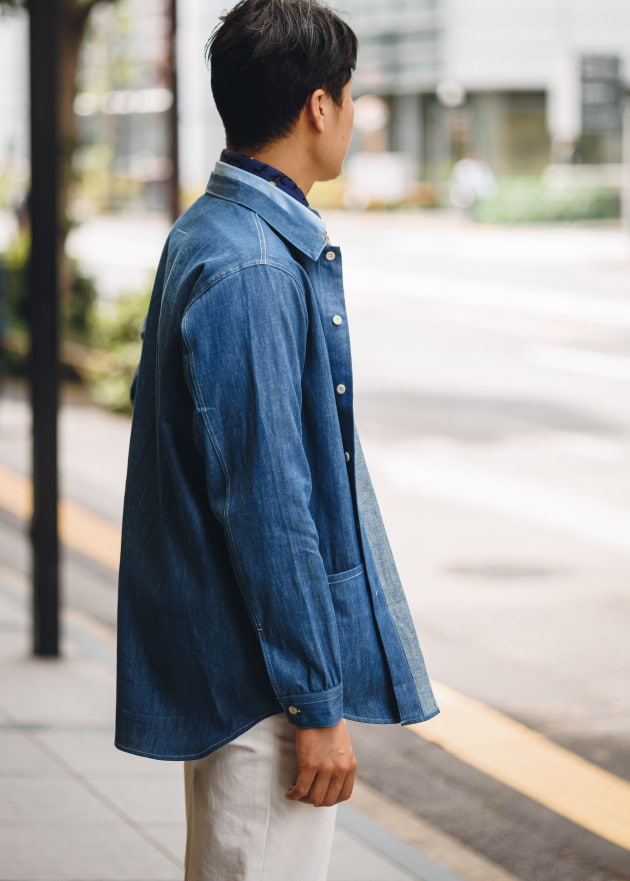 AVONTADE BEAMS別注デニムシャツジャケット　ジャーナルスタンダード AVONTADE BEAMS別注デニムシャツジャケット ジャーナル