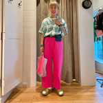 【ニコタマ着回し企画】リネンチェックスタンドカラーシャツを着回し！