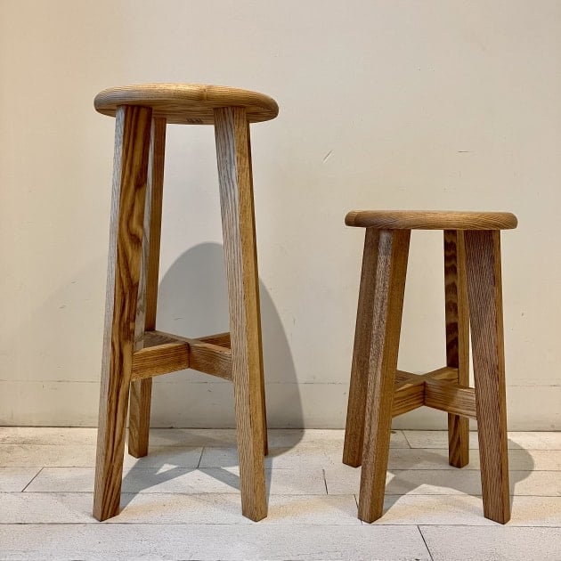 松野屋　丸椅子　made in japan スツール　日本橋馬喰町