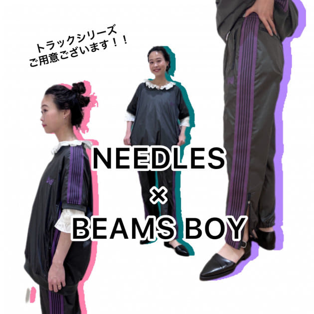 NEEDLES × BEAMS BOY/別注 Track Vneck Tops