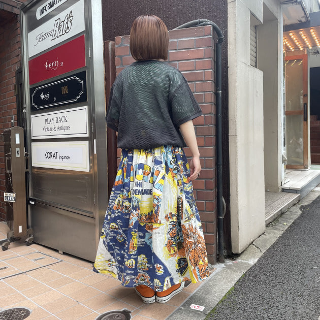 23ss 2023 BINDU BEAMS BOY 別注 マップ スカート - メルカリ