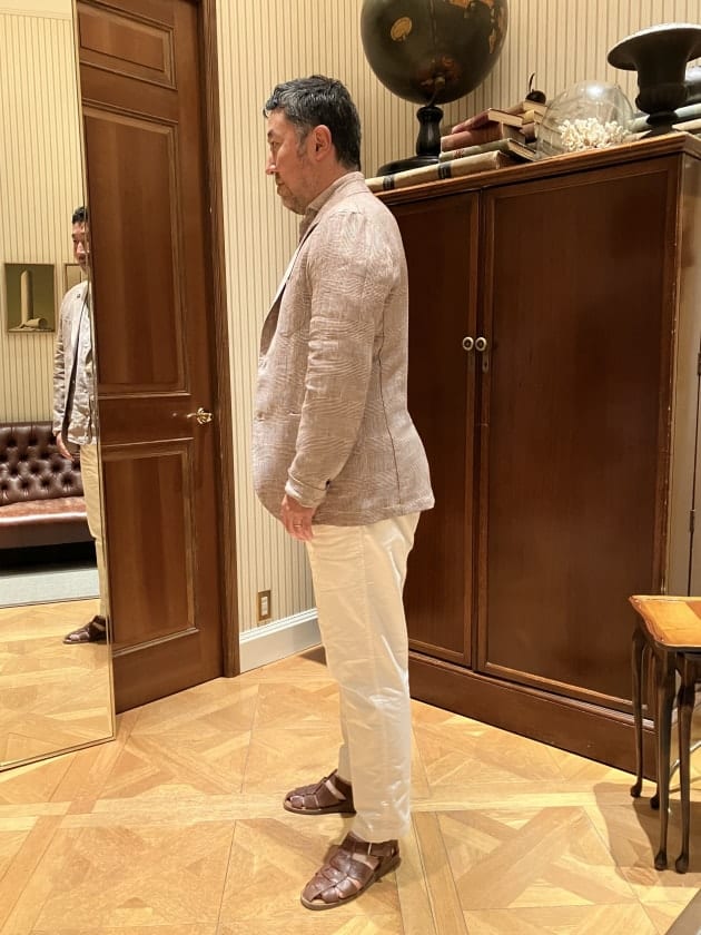 GIANNETTO リネン グレンチェック ジャケットのご紹介｜ビームス