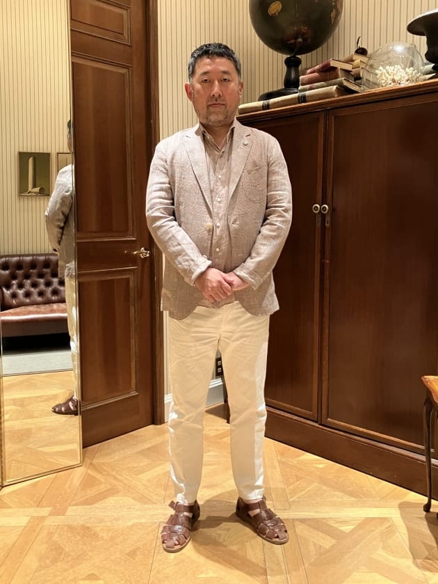 GIANNETTO リネン グレンチェック ジャケットのご紹介｜ビームス