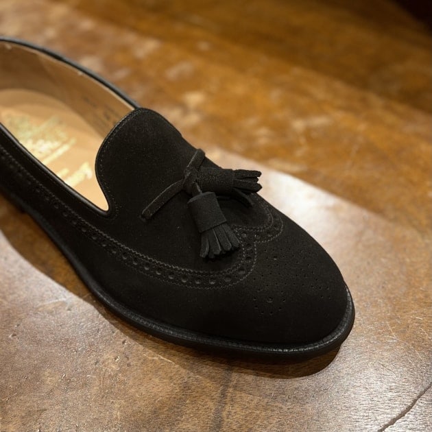 CROCKETT&JONES〉CHESTER black suede ｜ビームスF