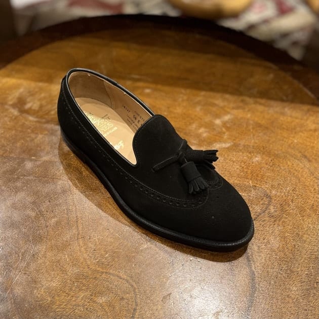 CROCKETT&JONES〉CHESTER black suede ｜ビームスF