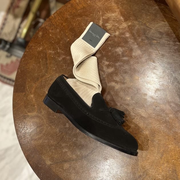 CROCKETT&JONES〉CHESTER black suede ｜ビームスF