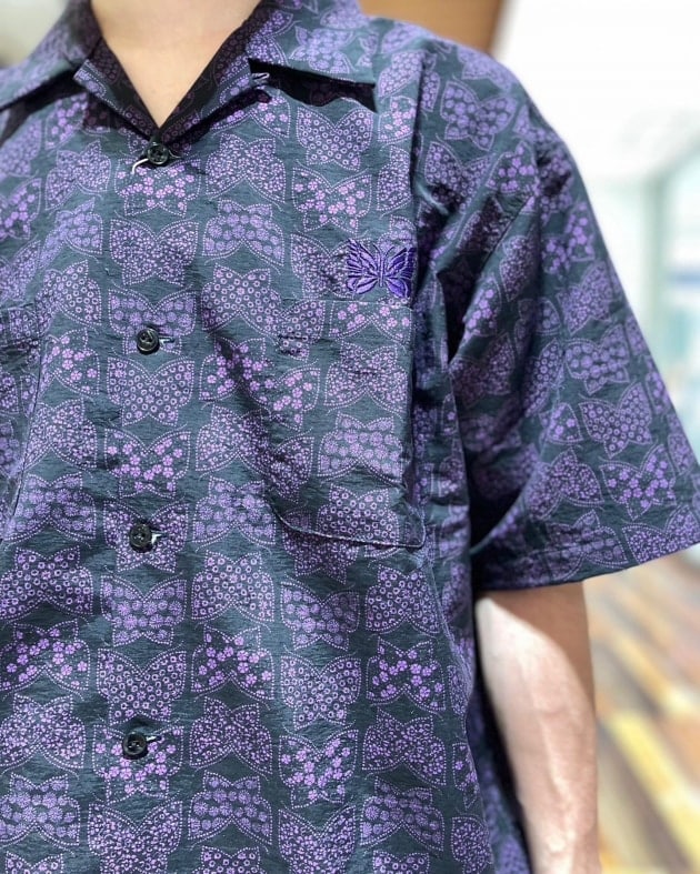 トップスNEEDLES×BEAMS/別注 OPEN COLLAR SHIRT パピヨン