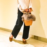 ファー付きカゴBAG