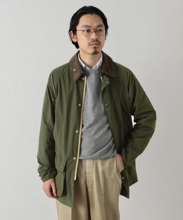 ZOZOTOWNで購入しましたBarbour × BEAMS F bedale sl セージグリーン ...
