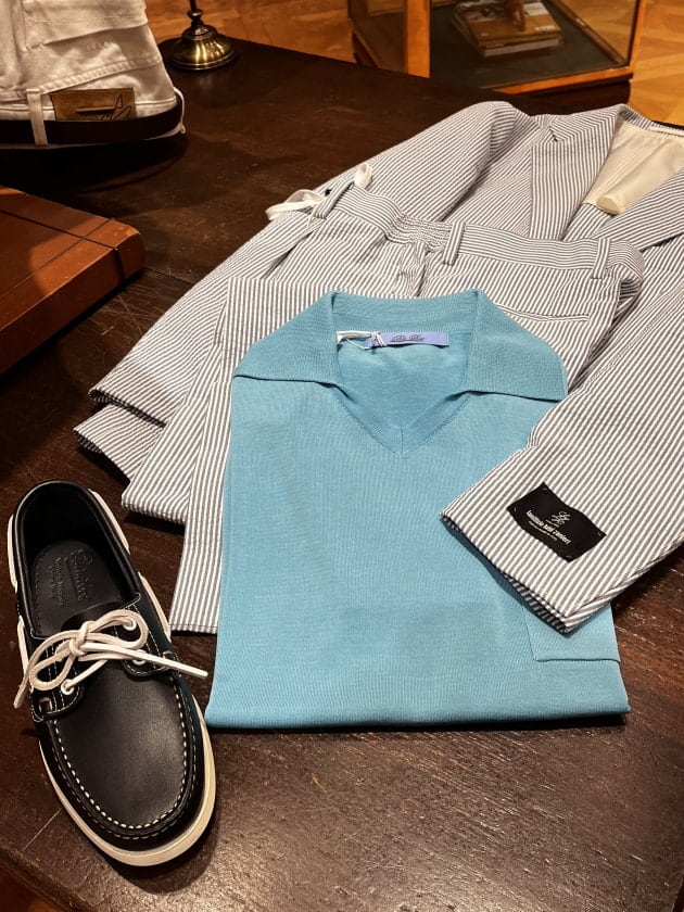 改めて気になるシリーズ。〈Blu Bre〉スキッパーポロシャツ 改めて気になるシリーズ。〈Blu Bre〉スキッパーポロシャツ