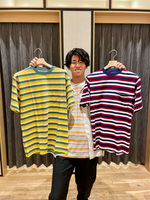 【全サイズ着用！〈BEAMS PLUS〉のイケてるストライプTシャツ！】
