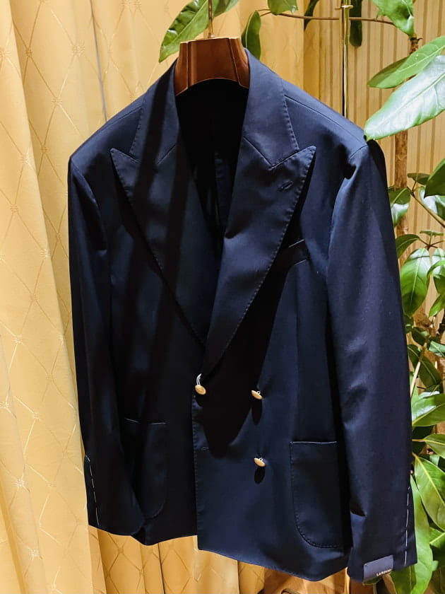 ダブル スーツ ジャケット ブレザー LARDINI BEAMS F SUIT | www