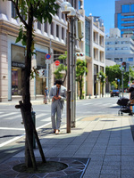 澄ましたスーツ。