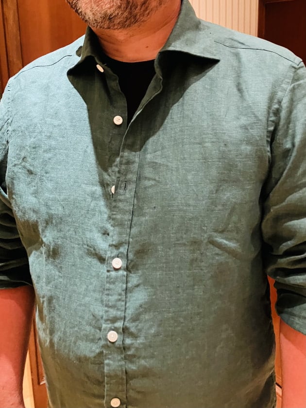 Brilla per il gusto / リネン カッタウェイ ワイドカラーシャツのご