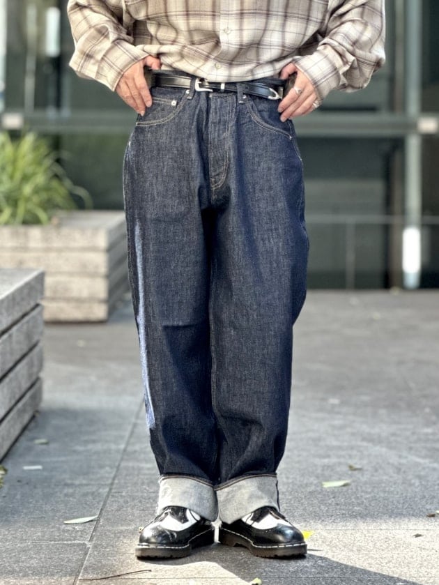 オーラリー　HARD TWIST DENIM WIDE PANTS  サイズ30アプレッセ