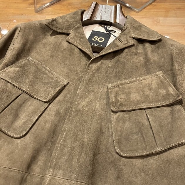 CINQUANTA＞スエード ジャングルファティーグジャケット