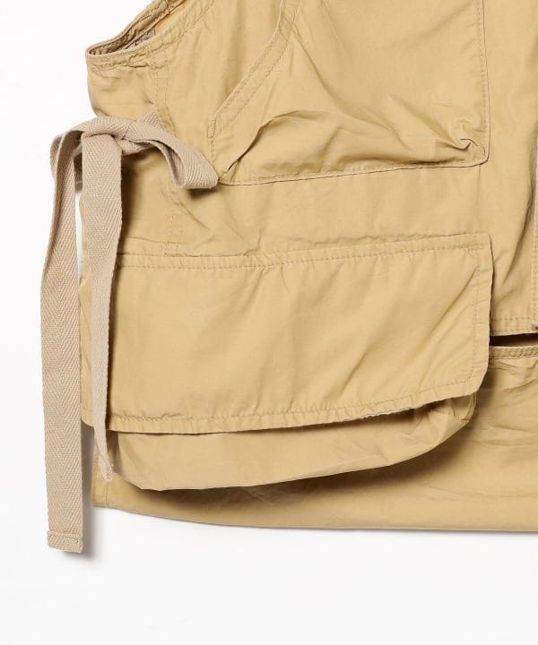 BEAMS BOY ビッグ フィッシングベスト リボン ベージュ FREE おおつ