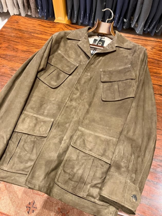 【値段交渉歓迎】CINQUANTA ジャングルファティーグジャケット スエード レザーの季節 】 | Giotto（ジオット）｜静岡市の大人のドレス