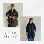 〈Barbour〉カラー別 着比べコーデ ♪